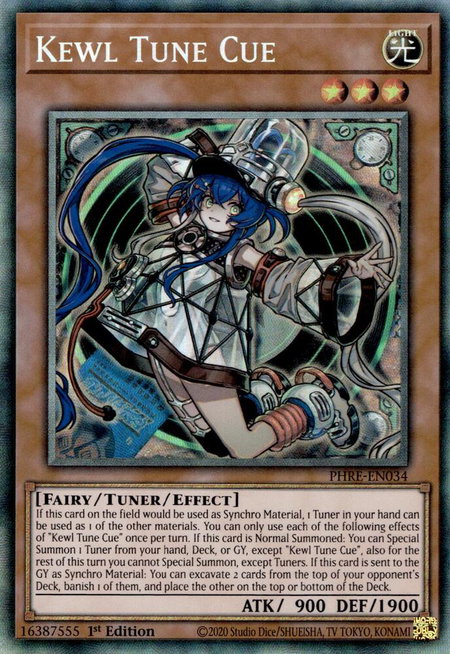 Kewl Tune Cue (CR) - Phantom Revenge YuGiOh trading card