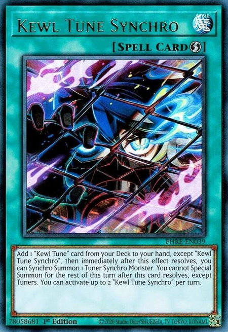 Kewl Tune Synchro trading card from Phantom Revenge Kewl Tune Synchro - Phantom Revenge YuGiOh trading card