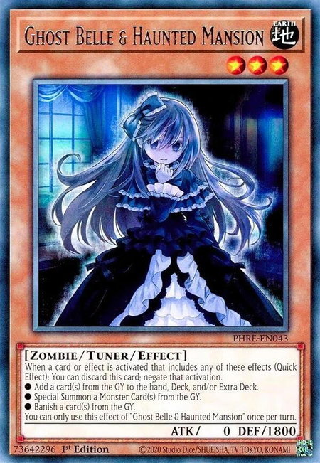 Ghost Belle & Haunted Mansion - Phantom Revenge YuGiOh trading card