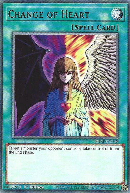 Change of Heart - Phantom Revenge YuGiOh trading card