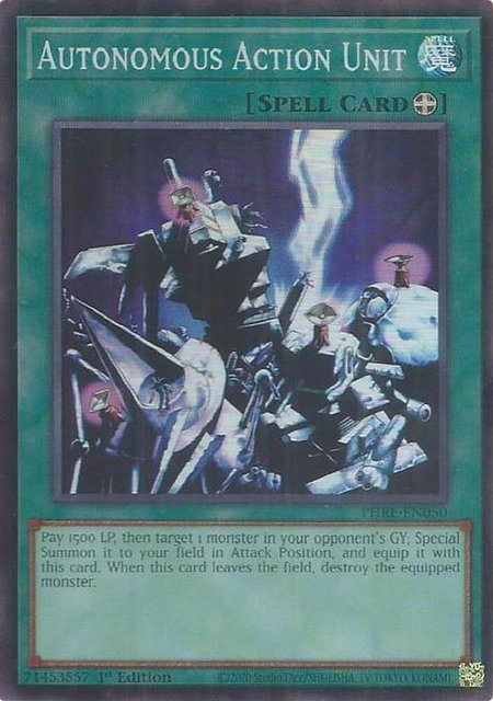 Autonomous Action Unit (Super Rare) - Phantom Revenge YuGiOh trading card