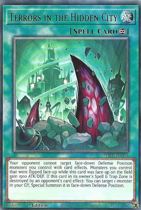 Terrors in the Hidden City trading card from Phantom Revenge Terrors in the Hidden City - Phantom Revenge YuGiOh trading card