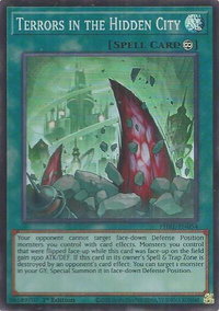 Terrors in the Hidden City (Super Rare) - Phantom Revenge (PHRE) #PHRE-EN054 - Super Rare YuGiOh Trading Card