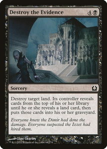 Destroy the Evidence - Return to Ravnica (RTR) #64 - Common Magic: The Gathering Trading Card