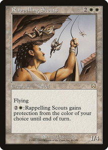 Rappelling Scouts - Mercadian Masques (MMQ) #41 - Rare Magic: The Gathering Trading Card