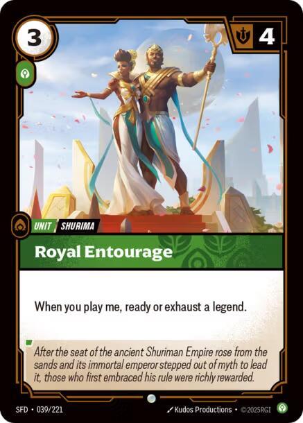 Royal Entourage - Spiritforged Riftbound trading card