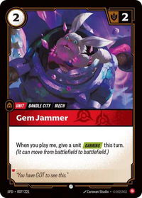 Gem Jammer - Spiritforged (SFD) #007/221 - Common Riftbound Trading Card