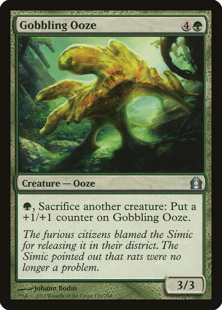 Gobbling Ooze - Return to Ravnica Magic: The Gathering trading card