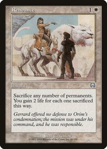 Renounce - Mercadian Masques (MMQ) #42 - Uncommon Magic: The Gathering Trading Card