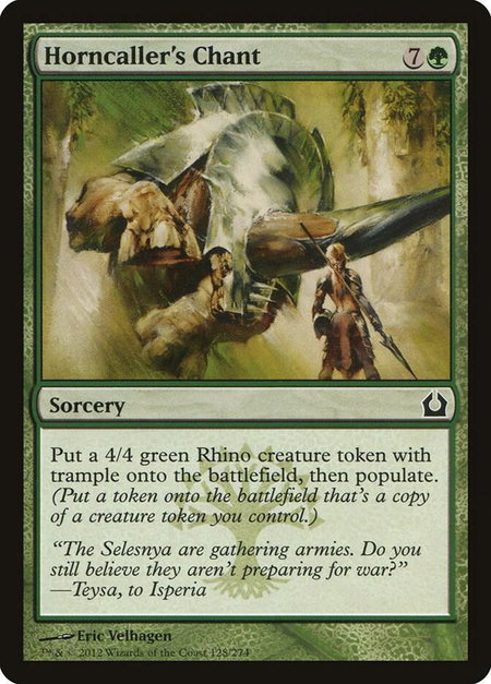 Horncaller's Chant - Return to Ravnica Magic: The Gathering trading card