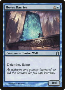 Hover Barrier - Return to Ravnica (RTR) #40 - Uncommon Magic: The Gathering Trading Card