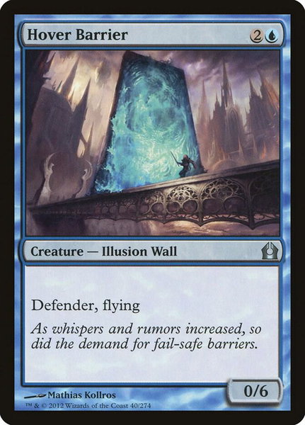 Hover Barrier - Return to Ravnica Magic: The Gathering trading card