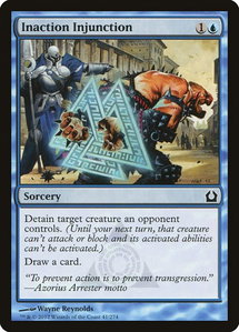 Inaction Injunction - Return to Ravnica (RTR) #41 - Common Magic: The Gathering Trading Card