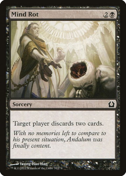 Mind Rot trading card from Return to Ravnica Mind Rot - Return to Ravnica Magic: The Gathering trading card