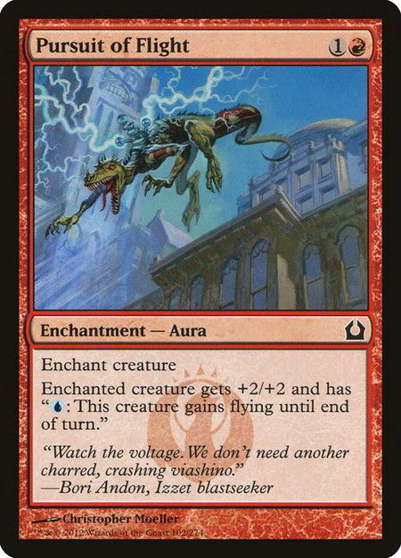 Pursuit of Flight trading card from Return to Ravnica Pursuit of Flight - Return to Ravnica Magic: The Gathering trading card
