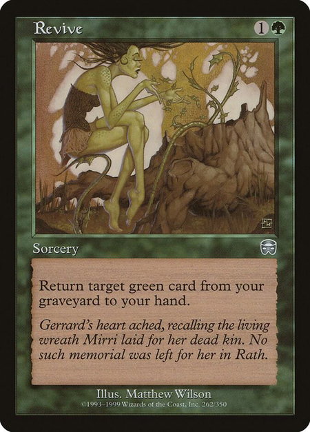 Revive - Mercadian Masques Magic: The Gathering trading card