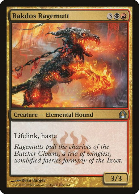 Rakdos Ragemutt - Return to Ravnica Magic: The Gathering trading card