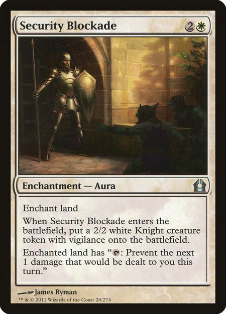 Security Blockade - Return to Ravnica Magic: The Gathering trading card