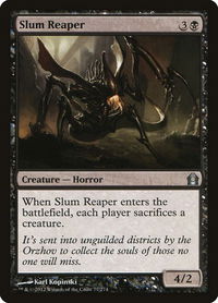Slum Reaper - Return to Ravnica (RTR) #77 - Uncommon Magic: The Gathering Trading Card