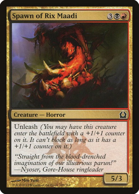 Spawn of Rix Maadi - Return to Ravnica Magic: The Gathering trading card