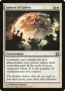 Sphere of Safety - Return to Ravnica (RTR) #24 - Uncommon Magic: The Gathering Trading Card