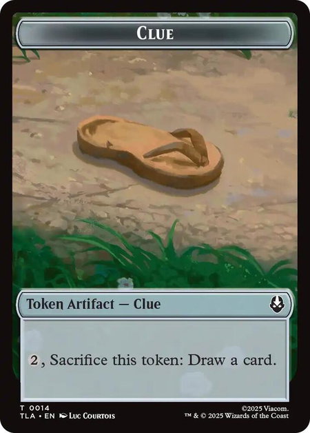 Clue (0014) // Copy (0002) Double-Sided Token - Avatar: The Last Airbender Magic: The Gathering trading card