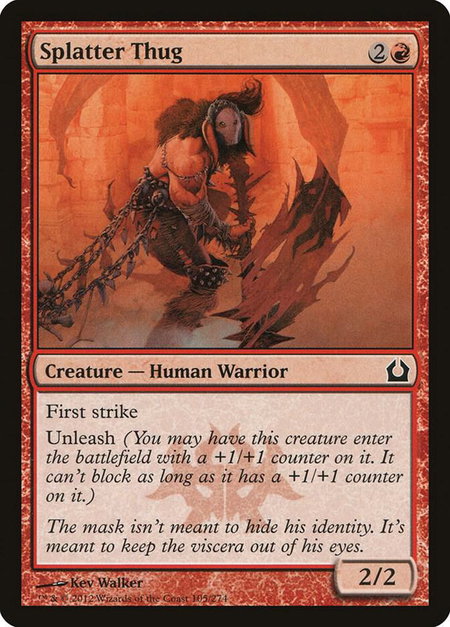 Splatter Thug - Return to Ravnica Magic: The Gathering trading card