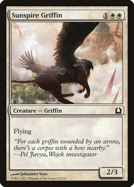 Sunspire Griffin - Return to Ravnica Magic: The Gathering trading card