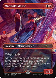 Manifold Mouse - Secret Lair Showdown (SLP) #47 - Promo Magic: The Gathering Trading Card
