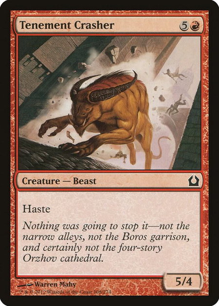 Tenement Crasher - Return to Ravnica Magic: The Gathering trading card