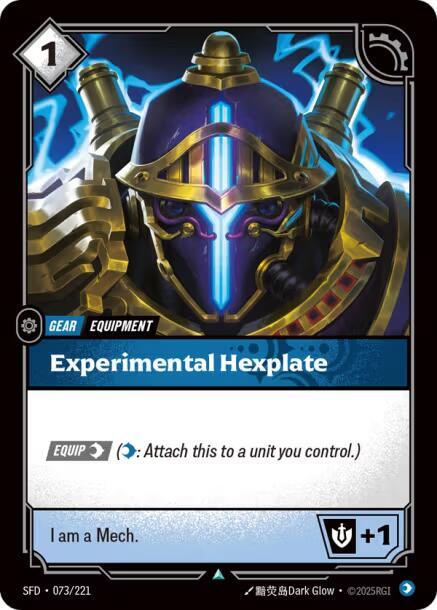 Experimental Hexplate - Spiritforged Riftbound trading card