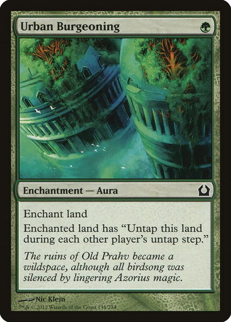 Urban Burgeoning - Return to Ravnica Magic: The Gathering trading card
