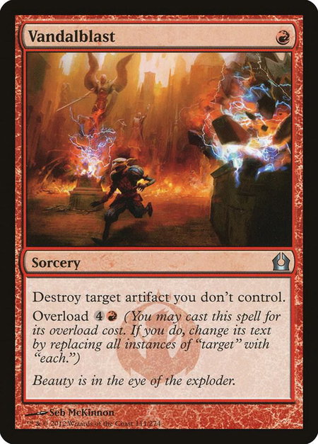 Vandalblast - Return to Ravnica Magic: The Gathering trading card