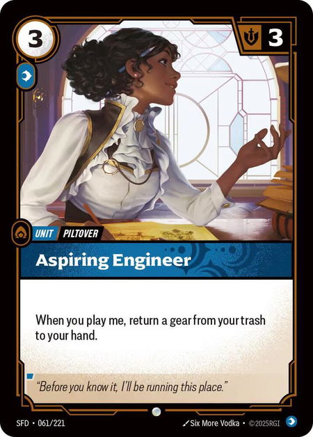 Aspiring Engineer - Spiritforged Riftbound trading card