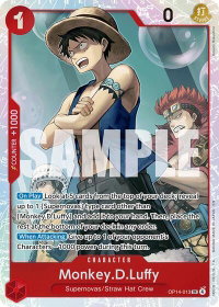 Monkey.D.Luffy - OP14-013 - The Azure Sea's Seven (OP14) #OP14-013 - Super Rare One Piece Trading Card