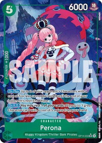 Perona - OP14-033 (Alternate Art) - The Azure Sea's Seven (OP14) #OP14-033 - Super Rare One Piece Trading Card