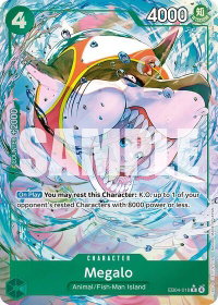 Megalo (Alternate Art) - The Azure Sea's Seven (OP14) #EB04-018 - Rare One Piece Trading Card