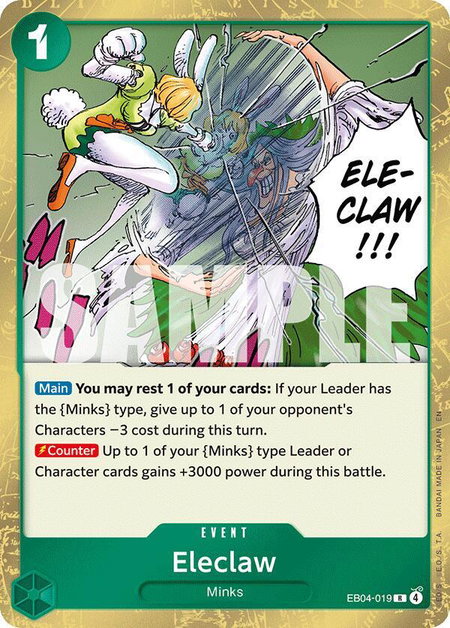 Eleclaw - The Azure Sea's Seven One Piece trading card