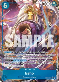 Issho - EB04-022 (Alternate Art) - The Azure Sea's Seven (OP14) #EB04-022 - Rare One Piece Trading Card