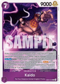 Kaido - The Azure Sea's Seven (OP14) #EB04-030 - Rare One Piece Trading Card