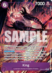 King (Alternate Art) - The Azure Sea's Seven (OP14) #EB04-031 - Rare One Piece Trading Card