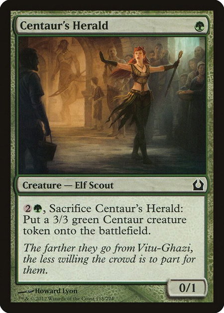 Centaur's Herald - Return to Ravnica Magic: The Gathering trading card