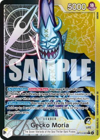 Gecko Moria - OP14-080 (Alternate Art) - The Azure Sea's Seven (OP14) #OP14-080 - Leader One Piece Trading Card