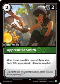 Apprentice Smith - Spiritforged (SFD) #041/221 - Uncommon Riftbound Trading Card