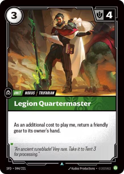 Legion Quartermaster - Spiritforged Riftbound trading card