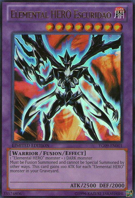 Elemental HERO Escuridao - Yu-Gi-Oh! GX Manga Promotional Cards YuGiOh trading card