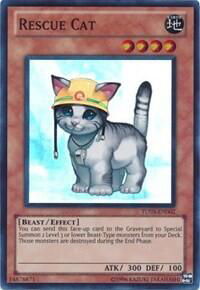 Rescue Cat - Turbo Pack: Booster Three (TU03) #TU03-EN002 - Super Rare YuGiOh Trading Card