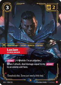 Lucian - Gunslinger - Spiritforged (SFD) #028/221 - Epic Riftbound Trading Card