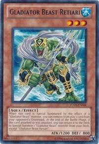 Gladiator Beast Retiari - Turbo Pack: Booster Three YuGiOh trading card