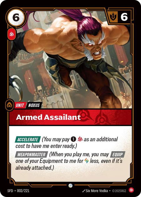 Armed Assailant - Spiritforged Riftbound trading card